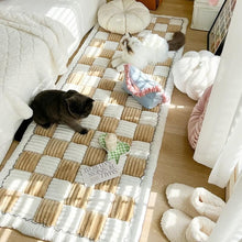 Afbeelding in Gallery-weergave laden, Grote geruite vierkante huisdierenmat bedbank hoes
